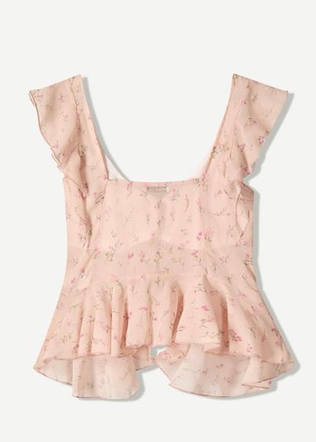 Bershka fırfırlı top - Görsel 3