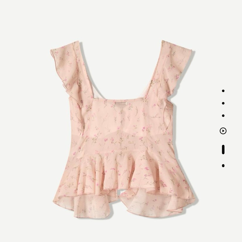 Bershka fırfırlı top - Görsel 3