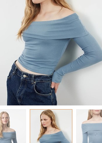 Zara Kayık yaka bluz