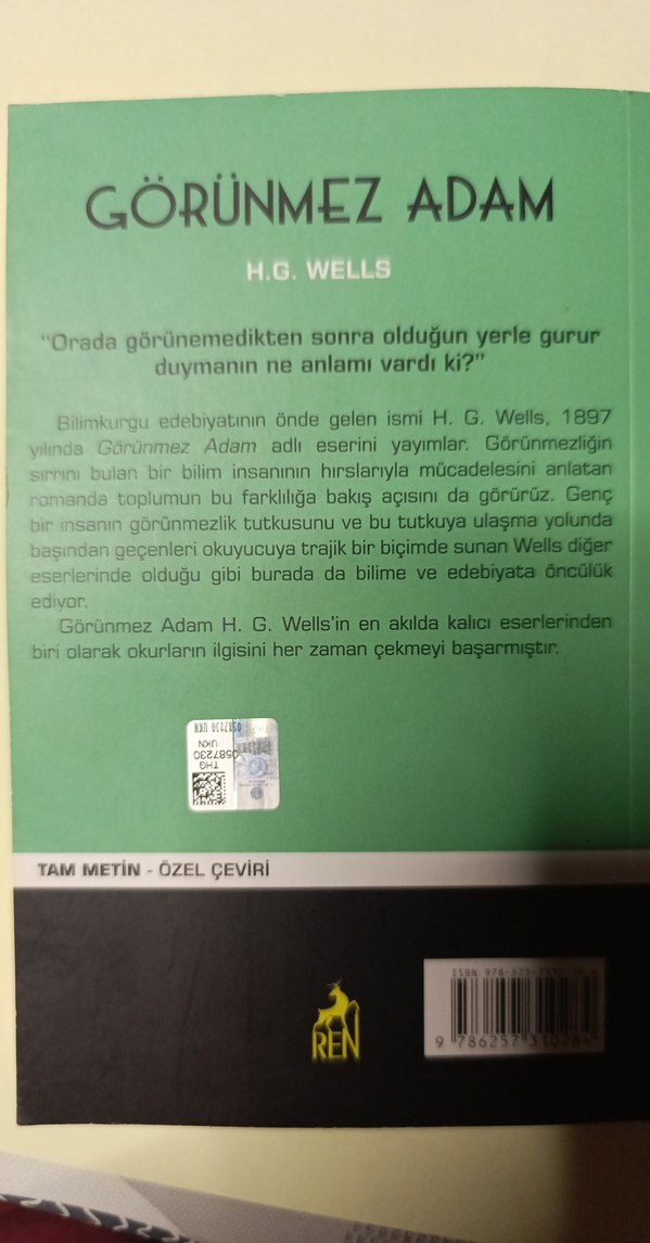Görünmez Adam - H.G. Wells - Görsel 2
