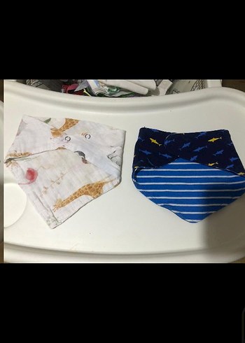 Bebek için desenli ve çizgili önlükler - Görsel 3