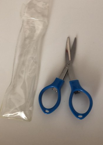 Diğer Mavi Plastik Mutfak Makası