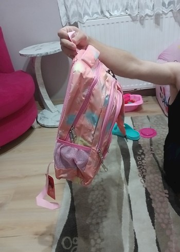  Beden Pembe Pastel Çocuk Okul Çantası