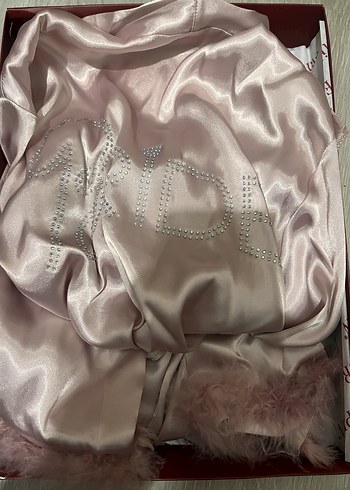 Bride yazılı gelin sabahlığı - Görsel 2