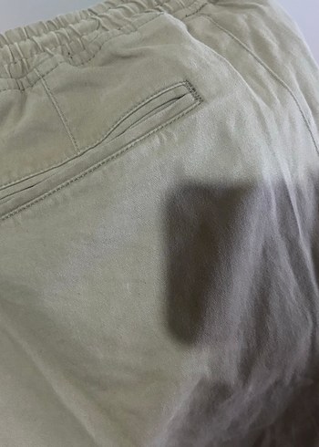 Bej Renkli Bol Kesim Kemerli Erkek Pantolon - Görsel 3