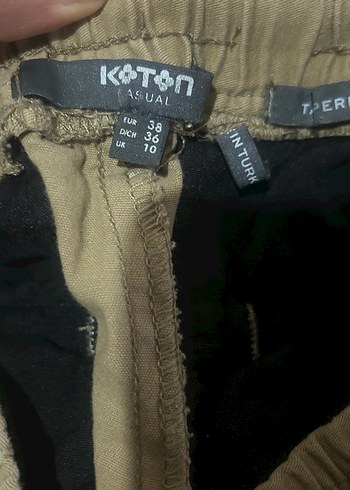 Bej Renkli Bol Kesim Kemerli Erkek Pantolon - Görsel 2