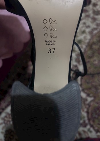 Siyah Süet Bağcıklı Blok Topuklu Goth Ayakkabı - Görsel 2