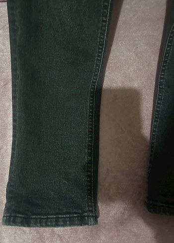 Gri Düğmeli erkek Kot Pantolon - Görsel 3