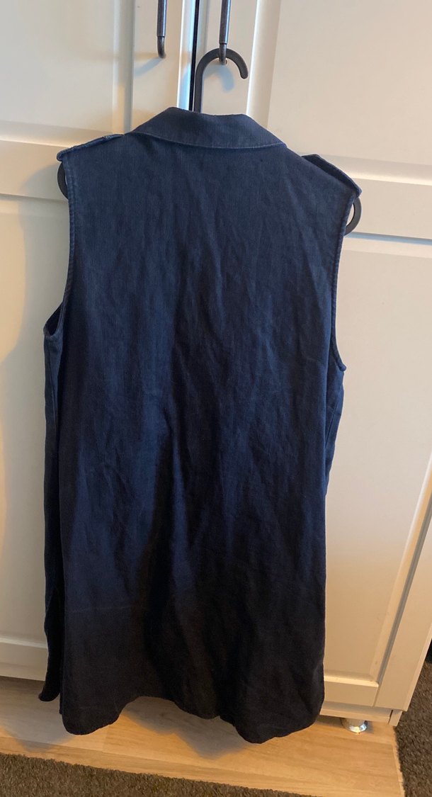 Lacivert Kolsuz Keten  Yelek - Görsel 2