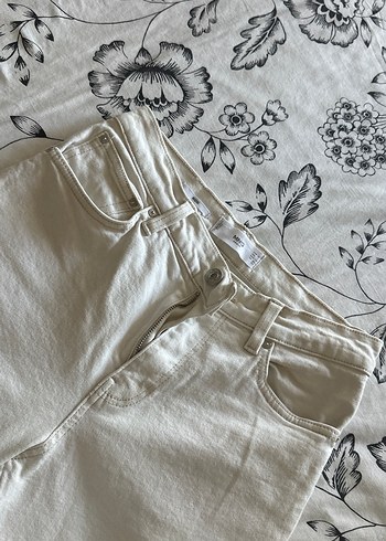 Beyaz Kadın Kot Pantolon - Görsel 2