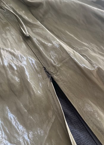 Yeşil deri etek - Görsel 4