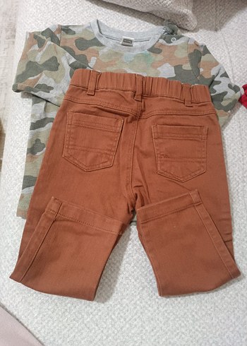 Kahverengi Kamuflaj Desenli Erkek Bebek Takımı - Görsel 4