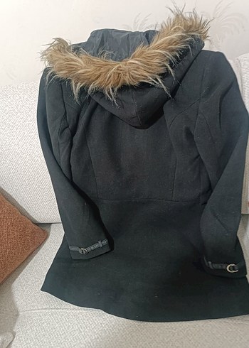 Siyah Kürklü Hamile Kabanı - Görsel 2