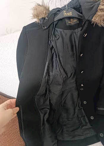 Siyah Kürklü Hamile Kabanı - Görsel 6