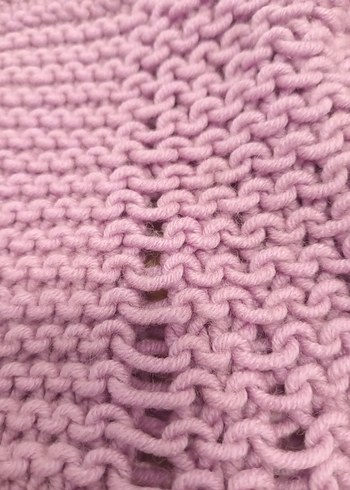 Kadın Mor Örgü Bere - Görsel 5