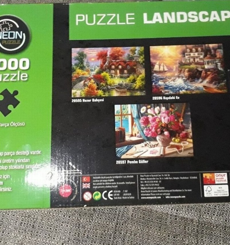 1000 Parça Çok Renkli Manzara Puzzle - Görsel 3