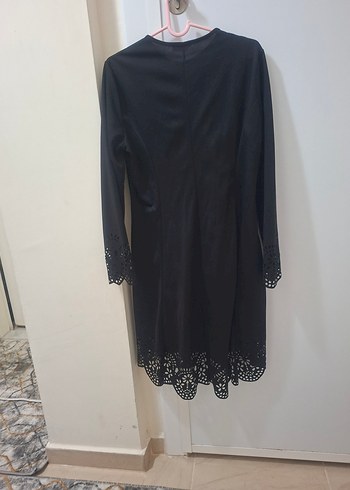 Uzun Siyah V Yaka Gotik Elbise