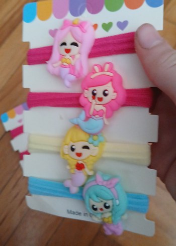 deniz kızlı lastik tokalar - Görsel 2