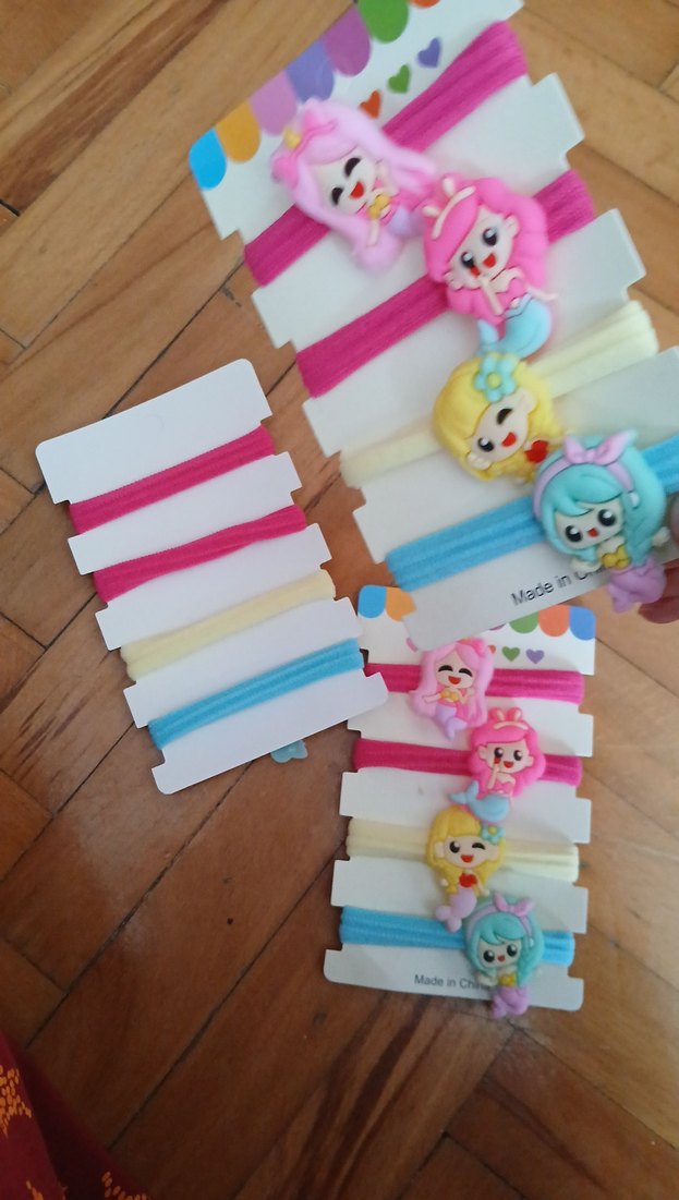 deniz kızlı lastik tokalar - Görsel 3