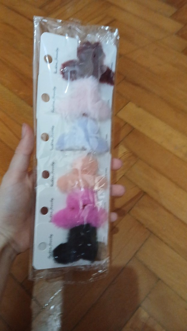 cok renkli mini kıskaçlı toka - Görsel 2