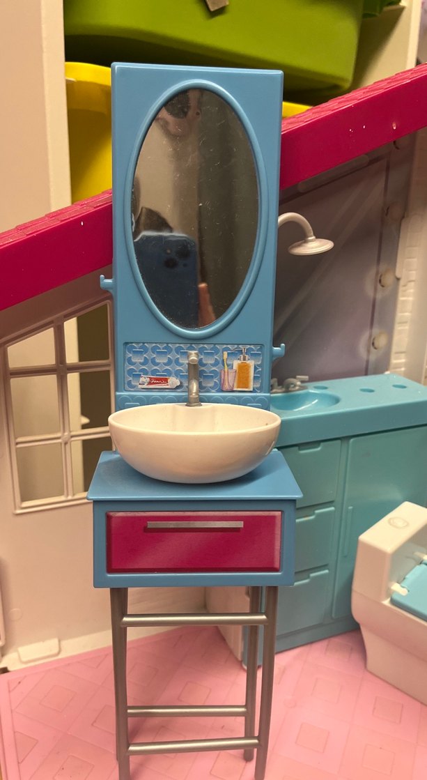 Barbie banyo seti 
Klozet ve lavabo - Görsel 4