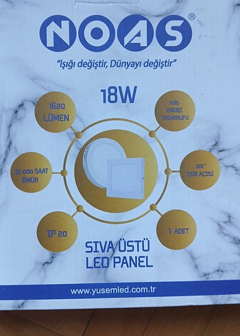 NOAS sıva üstü led panel - Görsel 2