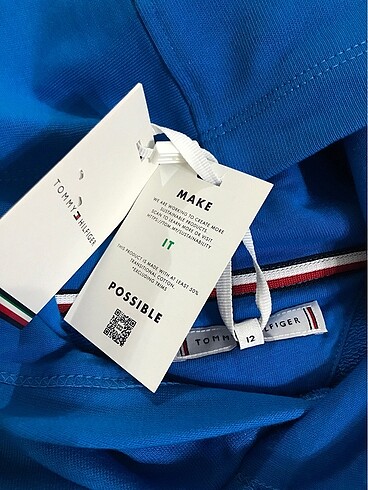 11-12 Yaş Beden mavi Renk Tommy Sweatshirt