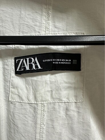xs Beden beyaz Renk Zara Oversize Trençkot