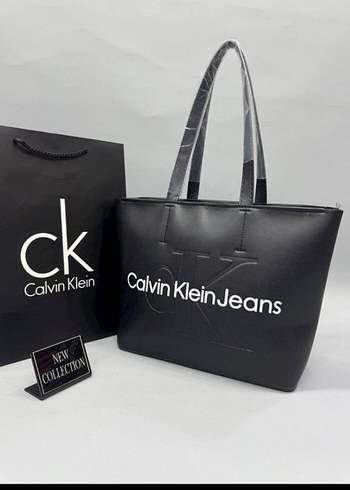 Calvin Klein Siyah Deri Kadın Çanta