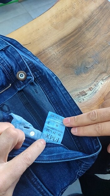 34 Beden lacivert Renk Pantolon boyu 100 cm olarak kesilmiş