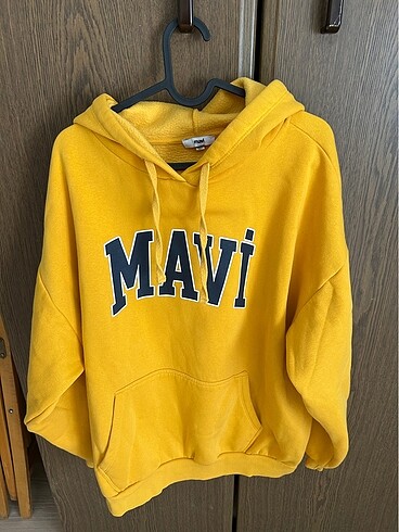 Mavi Sweatshirt Sarı