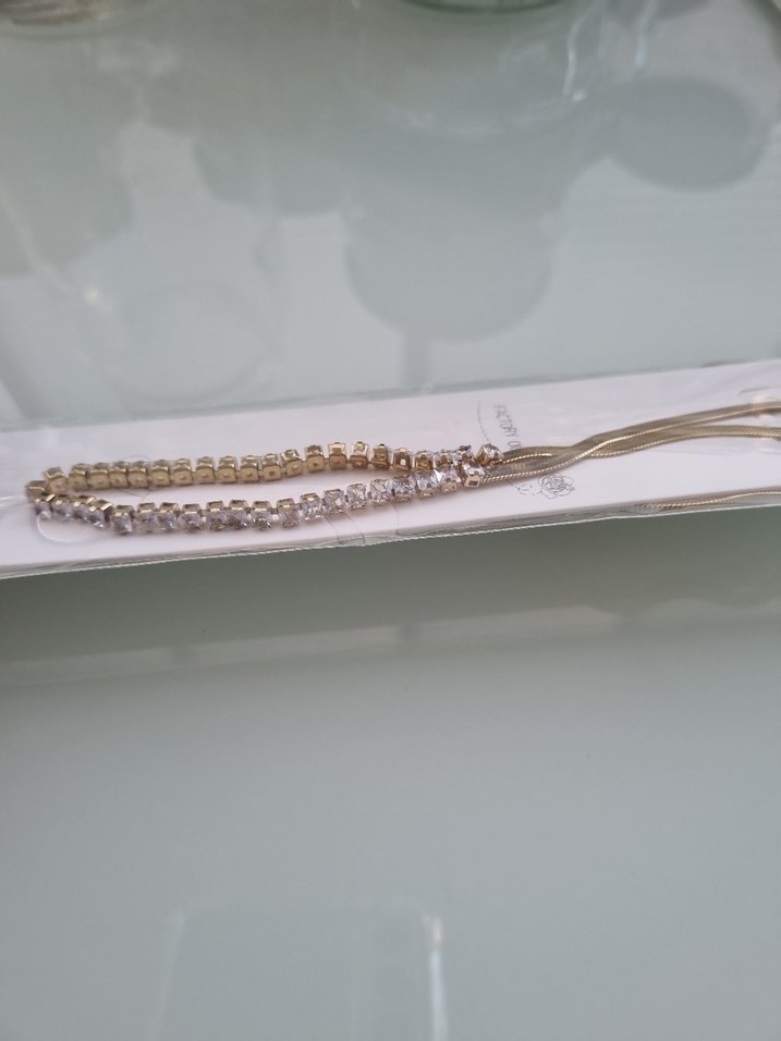 Çelik suyolu bileklik ve kolye takım - Görsel 2