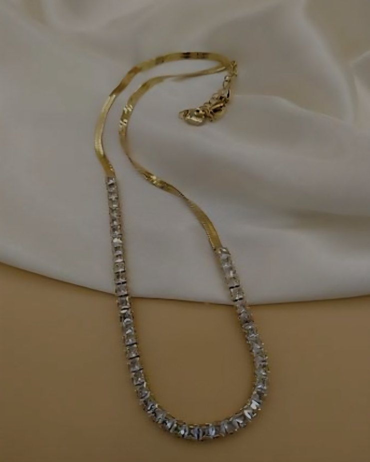 Çelik suyolu bileklik ve kolye takım - Görsel 4