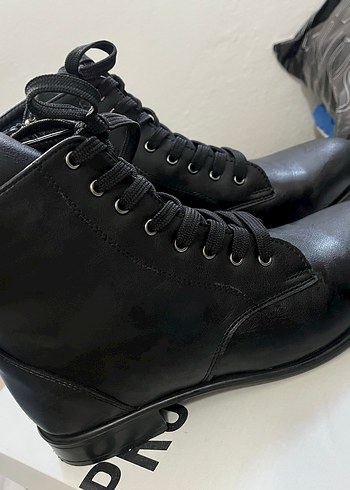 Provog Siyah Kadın Deri Bot - Görsel 7