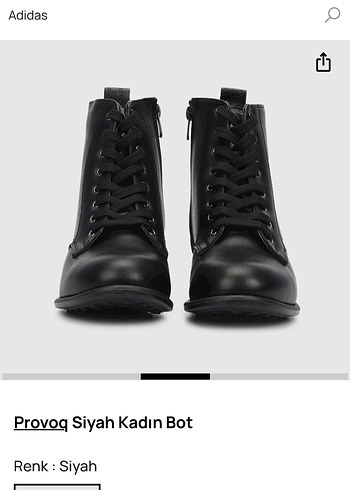 Provog Siyah Kadın Deri Bot - Görsel 3