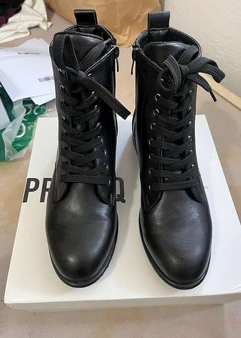 Provog Siyah Kadın Deri Bot - Görsel 6