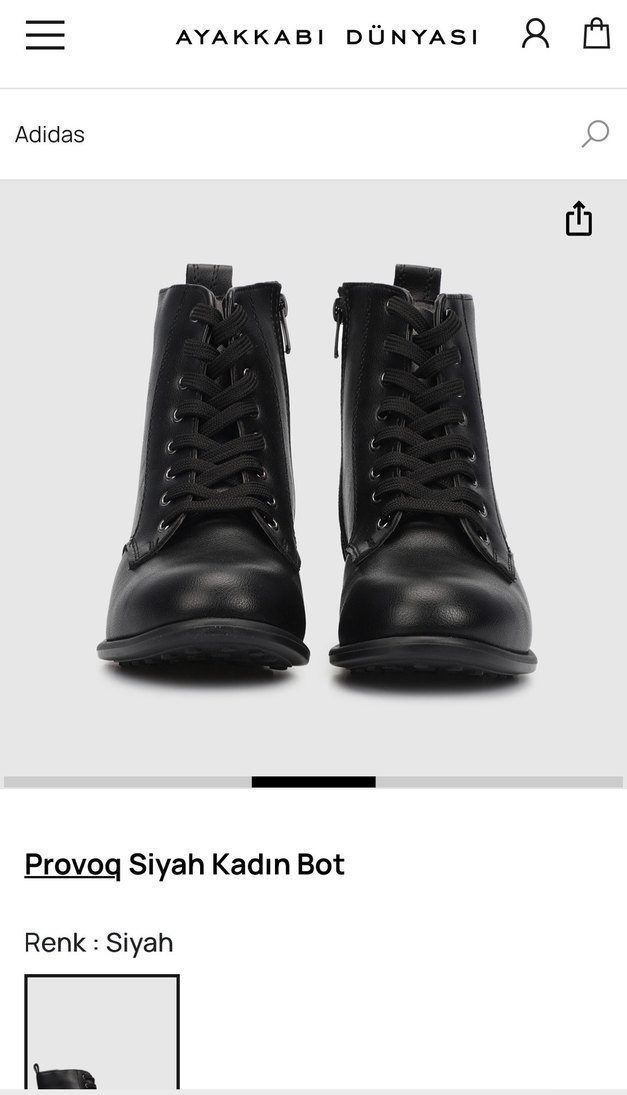 Provog Siyah Kadın Deri Bot - Görsel 3