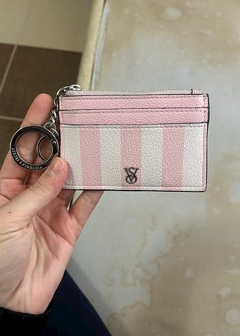 Victoria's Secret Pembe Kadın Deri Kartlık - Görsel 6