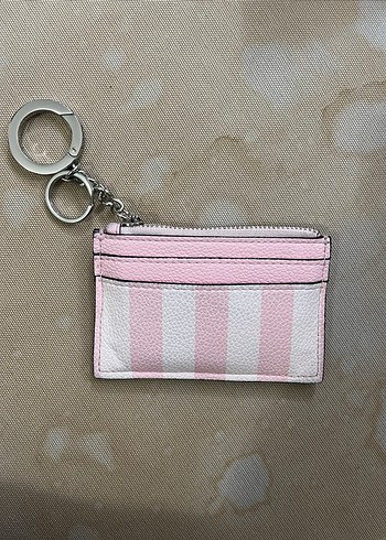 Victoria's Secret Pembe Kadın Deri Kartlık - Görsel 4