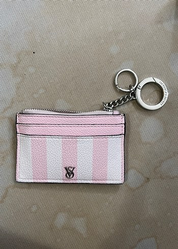 Victoria's Secret Pembe Kadın Deri Kartlık - Görsel 3