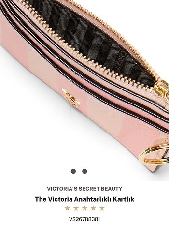 Victoria's Secret Pembe Kadın Deri Kartlık - Görsel 2