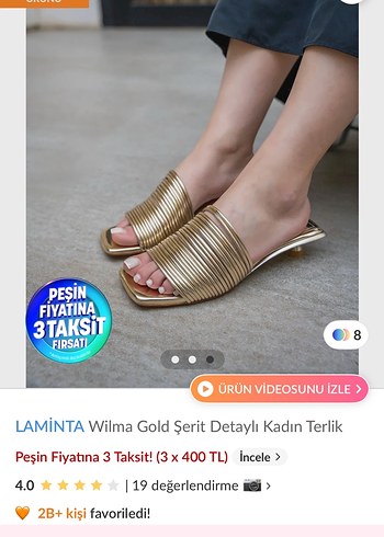 Zara Kısa topuklu gold zara tarzı terlik
