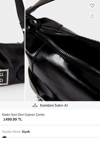 Beden siyah Renk Y2k vintage kemerli çanta
