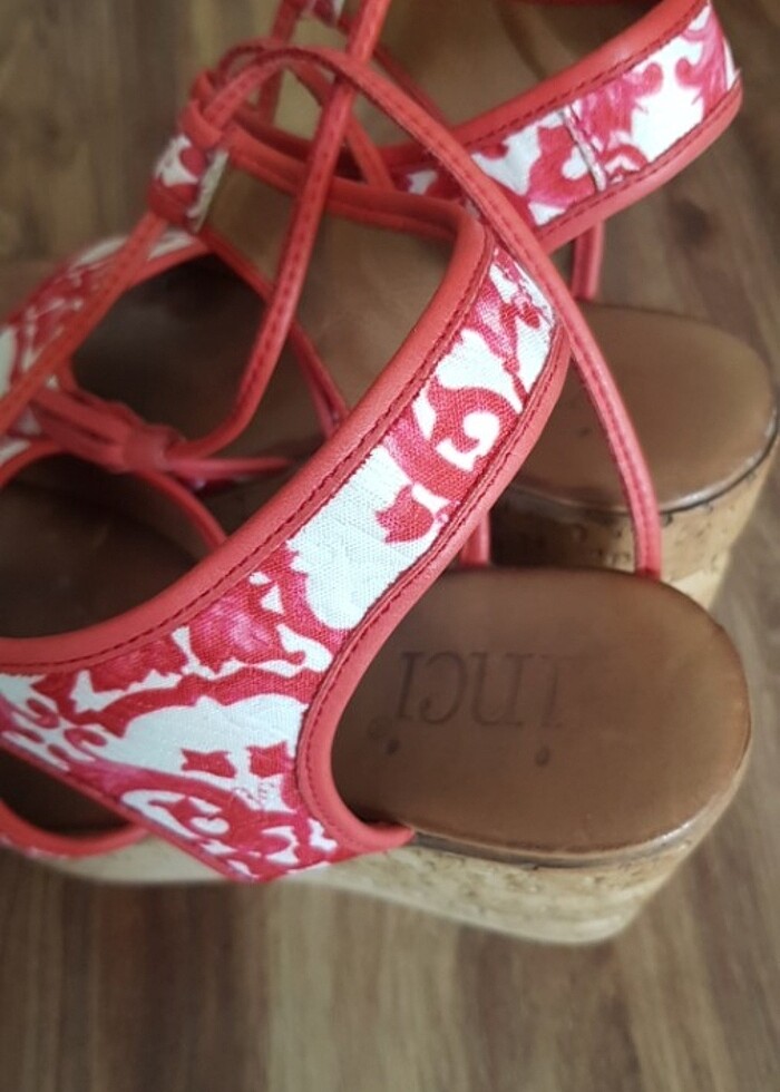 Kırmızı  sandalet - Görsel 4