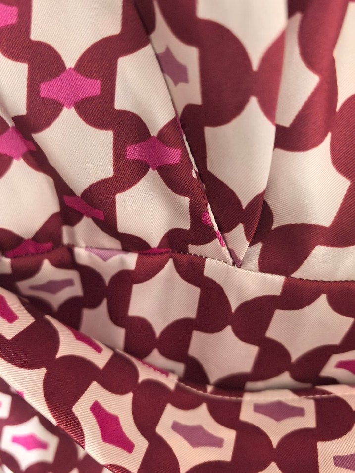 Geometrik desen kısa elbise - Görsel 4