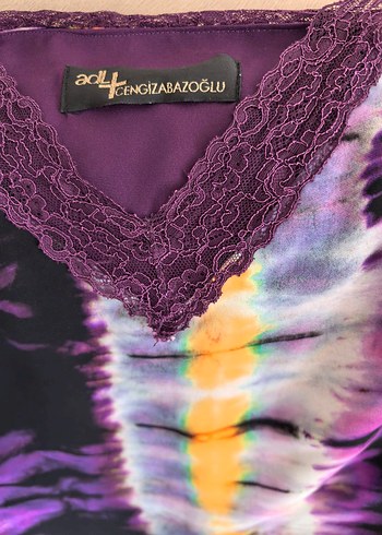 Bohem Uzun Bağlama Desenli  askılı Elbise S M uyumlu - Görsel 3