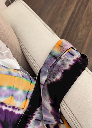 Bohem Uzun Bağlama Desenli  askılı Elbise S M uyumlu - Görsel 5