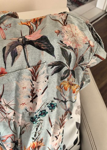 Desenli şort tulum S M L uyumlu - Görsel 4