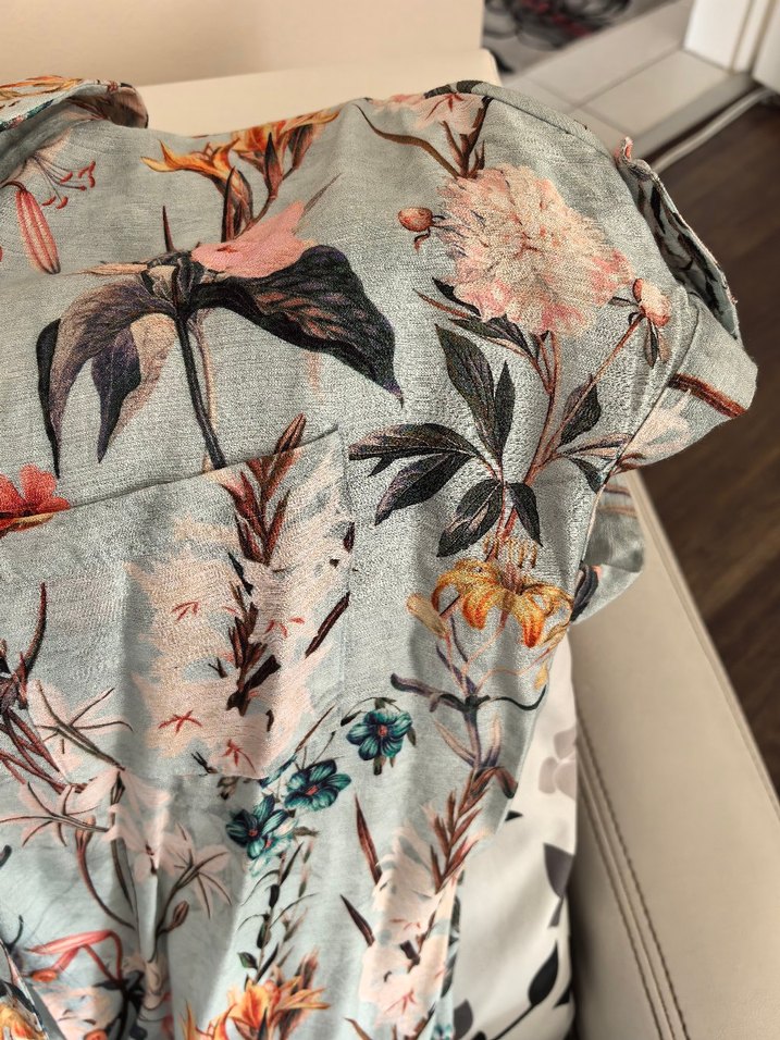 Desenli şort tulum S M L uyumlu - Görsel 4