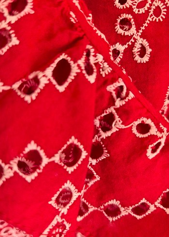 Kırmızı bluz  S m l uyumlu - Görsel 2